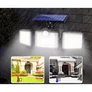 Kép 5/5 - Extra erős 120 LED-es különálló napelemes reflektor, mozgásérzékelővel, IP65, 2400 mAh
