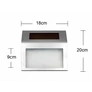Kép 6/11 - Napelemes házszám tábla LED világítással 18 x 20 cm RT
