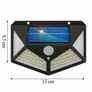Kép 4/7 - 100 LED-es mozgásérzékelős napelemes LED lámpa RG