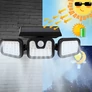 Kép 8/9 - Napelemes 4in1 reflektor mozgás és alkonyatérzékelővel 74 LED-es IP44
