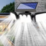 Kép 9/9 - Napelemes 4in1 reflektor mozgás és alkonyatérzékelővel 74 LED-es IP44