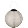 Kép 2/2 - ArtiCasa napelemes fénynyomat mintás Party LED-es Lampion 25 cm szürke színű 1 db