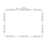 Kép 7/10 - Öntapadós 10 x 3 LED-es alakítható Smink Tükörvilágítás hideg fehér nappali és meleg fehér USB-s