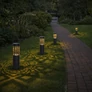 Kép 9/11 - 2 db-os XXL napelemes LED lámpa szett, modern fénynyommal, IP44, 70 cm 