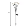 Kép 10/13 - 2 db-os Napelemes Tündérfény kerti színes lámpa, IP65, 70 cm 