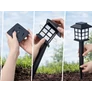 Kép 7/9 - 6 db-os ház alakú Napelemes kerti LED lámpa, 37 cm, fekete, VG