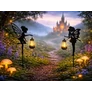Kép 1/9 - 2 db-os Napelemes kerti LED lámpa Tündér vízálló alkonyérzékelővel, kertbe, 52 cm