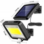 Kép 2/11 - 100 LED-es különálló napelemes reflektor, mozgásérzékelővel, DC 5V, 4000mA