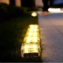 Kép 5/8 - Napelemes LED-Light kerti beépíthető átlátszó járókő lámpa, meleg fehér 7 x 7 cm, IP67