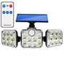 Kép 2/10 - Extra erős 138 LED-es napelemes reflektor, mozgásérzékelővel, távirányítóval, IP44