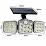 Kép 8/10 - Extra erős 138 LED-es napelemes reflektor, mozgásérzékelővel, távirányítóval, IP44