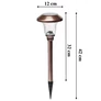 Kép 8/9 - 6 db-os Napelemes leszúrható kerti LED lámpa, fénynyommal 42 cm magas, IP44