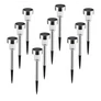 Kép 2/5 - Napelemes inox kerti LED lámpa, 36 cm, DX9301000, 10 db 