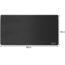 Kép 6/6 - XXL hosszú egér és billentyűzetpad, vízálló, 89 x 40 cm, fekete
