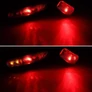 Kép 6/6 - LED-es vízálló kerékpár első és hátsó lámpa, irányjelzővel, kürttel, nappali-éjjeli móddal