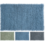 Kép 1/2 - Shaggy fürdőszoba szőnyeg, 100% pamut, 75 x 45 cm, olaj kék