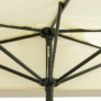 Kép 6/6 - Kitekerhető Félkör-Balkon napernyő, 2,5 m, krémszínű