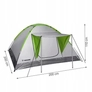 Kép 3/7 - Montana 2-4 személyes igló kemping, turista sátor, 200 x 200 x 110 cm