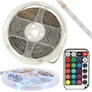 Kép 2/6 - 5m RGB SMD 3528 LED szalag, hálózati adapterrel, IP44 vízálló, távirányítóval, színes