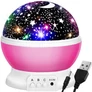 Forgó Csillagfényes éjjeli lámpa, pink