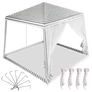 Kép 2/7 - 3m x 3m-es pavilon, sörsátor, zárható oldalfallal+szúnyoghálóval, víz- és UV álló, fehér