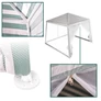 Kép 3/7 - 3m x 3m-es pavilon, sörsátor, zárható oldalfallal+szúnyoghálóval, víz- és UV álló, fehér