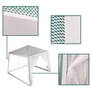Kép 7/7 - 3m x 3m-es pavilon, sörsátor, zárható oldalfallal+szúnyoghálóval, víz- és UV álló, fehér