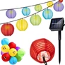 Kép 1/6 - Napelemes party lampion Led fényfüzér, 2,7 m