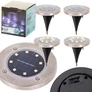 Kép 1/6 - 4 db-os 32 LED-es Disk Lights napelemes leszúrható kültéri lámpa