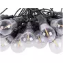 Kép 4/6 - 10 LED-es hosszabbítható lámpafüzér, teraszvilágítás, időjárásálló IP44, 10 m - meleg fehér