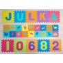 Kép 6/7 - 72 db-os habszivacs puzzle készlet állatos és számos mintákkal, 130 x 117 cm