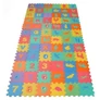 Kép 2/7 - 72 db-os habszivacs puzzle készlet állatos és számos mintákkal, 130 x 117 cm