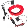 Kép 4/4 - USB-s LED beltéri világítás autóhoz vagy nappaliba, 12V szalag, 5m, piros