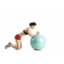 Kép 2/4 - QLife Yoga fitneszlabda, gimnasztikai labda pumpával, 65 cm, zöldes-kék