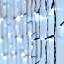 Kép 2/4 - 90 LED-es jégcsap kültéri-beltéri fényfüzér hideg fehér, 3 méter hosszú