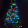Kép 3/6 - 80 micro LED-es karácsonyi kültéri-beltéri fényfüzér, színes, 8 m