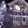 Kép 1/11 - 180 LED-es jégcsap kültéri-beltéri fényfüzér, hálózati, hideg fehér, 6 méteres