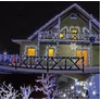 Kép 2/11 - 180 LED-es jégcsap kültéri-beltéri fényfüzér, hálózati adapteres, 8 funkciós időzíthető, hideg fehér, 6 méteres, IP44