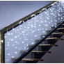 Kép 5/11 - 180 LED-es jégcsap kültéri-beltéri fényfüzér, hálózati adapteres, 8 funkciós időzíthető, hideg fehér, 6 méteres, IP44
