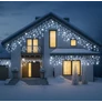 Kép 9/11 - 180 LED-es jégcsap kültéri-beltéri fényfüzér, hálózati adapteres, 8 funkciós időzíthető, hideg fehér, 6 méteres, IP44