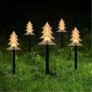 Kép 2/4 - 5 db-os Karácsonyi kültéri leszúrható LED-es lámpák, 37 cm, fenyőfa