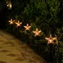 Kép 2/4 - 5 db-os Karácsonyi kültéri leszúrható LED-es lámpák, 37 cm, csillag