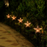 Kép 2/4 - 5 db-os Karácsonyi kültéri leszúrható 15 LED-es lámpák, 37 cm, csillag