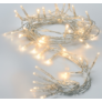 Kép 1/4 - 50 LED-es elemes karácsonyi fényfüzér, átlátszó vezetékkel, meleg fehér, 5 m