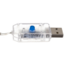Kép 4/4 - 300 micro LED-es USB beltéri fényfüzér, 8 világítási móddal, hideg fehér, 30 m 