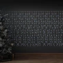 Kép 3/7 - 240 LED-es prémium fényfüggöny, 12 fényjátékkal, hideg fehér, 2 x 1,5 m, hálózati adapterrel