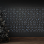 Kép 3/6 - 480 LED-es prémium hálózati fényfüggöny, 12 fényjátékkal, hideg fehér, 300 x 225 cm