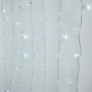 Kép 3/6 - 240 LED-es fényfüggöny, 12 fényjáték móddal, hideg fehér, 2 x 1,5 méter