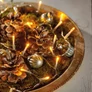 Kép 2/6 - 192 LED-es elemes fényfüzér, átlátszó vezetékkel, meleg fehér, 14 m