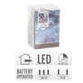 Kép 3/3 - 80 LED-es elemes időzíthető karácsonyi fényfüzér, hideg fehér, 8 m
